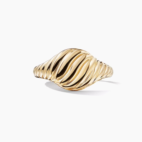 David Yurman Sculpted Cable Pinky Ring in 18K Rose Gold - Size 3.5 - Picture 2 of 7